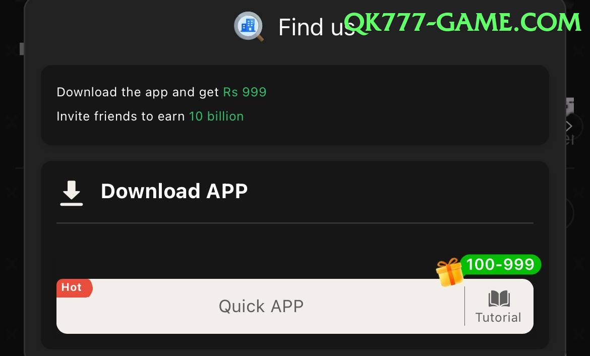 QK777 Game interface sample